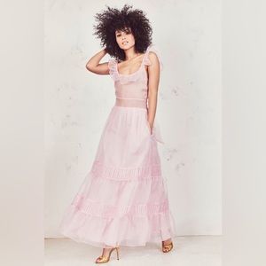 love shack fancy joanne pink dress